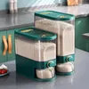 Garrafas de armazenamento balde de arroz recipiente de alimentos de alta capacidade à prova de insetos à prova de umidade caixa de cozinha dispensador de grãos ferramenta