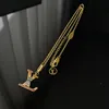 Designerhalsband, färgglada zirkon romerska alfabet guldhalsband, modepersonlighet högkvalitativa gåvor