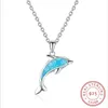 Neueste China-Fabrik verkauft direkt Weihnachtsferien-Mode-Legierungshalskette für Frau Dolphin Necklace309B