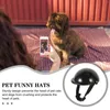 Hundkläder husdjur rolig hatt dekorativ plastsäkerhet accesorios motocicleta chihuahua skyddande valp abs motorcykel tillbehör