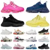 Balenciegas Triple S Clear Sole Men Mężczyzn Kobiety swobodny buty Pink Luxe Czarno -zielony zielony zielony vintage Beige Red Green Crystal Mens Platforme Treakers Outdoor Sneakers