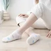 8 pairs of socks female summer thin Japanese cute absorbent breathable shallow mouth can not fall with summer preppy socks female students