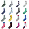 Chaussettes pour hommes 28 camions de mode montres cash moto hommes d'affaires heureux marine jaune rue skateboard cadeau drôle garçons mâle C316s