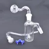 14mm Female Glass Ash Catchers Bong 4 In1 Kits with J-Hook Adapters Male Glass Oil Burner Pipe Keck Clips Tires Ashcatcher