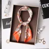 Fashion Silk Skinny Scarf Women Luxury Hair Bands Scrunchies Ribbon Lady Wrap Headband Neck Tie Foulard Female Bandana