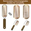 Foot Rasps 100pcs استبدال Golden Blades Pedicure Rasp File Callus Cracked Dry Dead Skin Remover scrubber clossal 231007