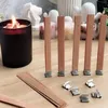 Multi Size Wood Candle Wicks With Iron Stand Diy Natural Candle Cores For Birthday Party Valentine's Day Candles Accessorie