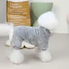 Abbigliamento per cani in pile Abbigliamento per animali domestici Autunno Inverno Tuta calda Pigiama per cani di piccola taglia Bichon Pomerania Vestiti Cucciolo di gatto Tuta Cappotto