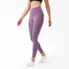 Active Pants Lu -logotyp med sport leggings andningsbar hög elastisk yoga sömlös ridande jogging träning fitness wom