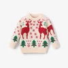 Cardigan Patpat Toddler Boy Girl Christmas Christlike Letter Sweater 231007