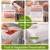 Storage Bottles Plastic Kitchen Fridge Organizer Large Capacity Food Preservation Box Vegetable Fruit Keep Fresh Drain Crisper Container