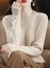 Women's Sweaters Fashion Merino Wool Cashmere Women Knitted Sweater O-Neck Long Sleeve Pullover Autumn Clothing Jumper Top