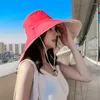 Berets 15 cm doppelseitig Fischermütze Frau Japaner großer Schwim Spring und Sommer Wild Sunscreen Sun Korean Version Ins