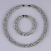 Chokers Disign Luxury Maxi Crystal Collar Halsband Guld/silverpläterad strassmoment Choker -halsband för kvinnor Bröllopsmycken 231007