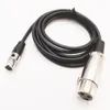 2M Length XLR 3Pin Female to Mini-XLR 3-Pin Female Audio Microphone Extension Connector Cable / 1PCS