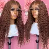 Synthetic s 4 Colored Water Wave Human Hair Bundles With Clre Peruvian Virgin Weave with Frontal HD Lace and Bundle 231007