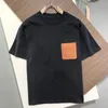 Abiti casual T-shirt da uomo di fascia alta di design estivo T-shirt da uomo Comodo colletto tondo in cotone di lusso di grandi dimensioni in bianco e nero