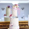 Bakeware Tools 5cm i hög akrylfyllningsbar kakelpelare stativ Raiser och förstärkare Display bröllop centerpiece diy nivå topper för födelsedag