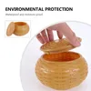 Take Out Containers 2 Pcs/Set Go Jar Storage Case Wooden Can Jewelry Organizer Ring Accessories Container Chinese Chess