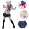 Anime My Hero Academia Cross My Body Himiko Toga Cosplay Costume JK Uniform Sweater Coat Socks Wig Halloween Clothing for Womencosplay