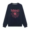 Mardi Mercredi Classic Daisy Flower Print Lorouse Top Top Top Gold High Sier Soly Style Sweater