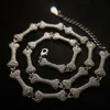Anhänger Halsketten Einzigartige Spleißen Halskette Inlay Glanz Kleine Zirkon Exquisite Knochen Geometrie Schmuck Für Frauen Hochzeit Engagement O1778