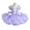 Scene Wear Kids Ballroom Clothing Sequined Modern Dance Tutu Dress Girls Jazz Dresses For Prom Ballet Princess