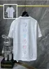 Luksusowe serce damskie T Shirt Ch marka T-shirty Letter Sanskrit Cross Wzór klasycznych koszul Projektanci Chromes Letnie topy swobodne bawełniane krótkie rękawy 8y7f