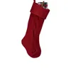 Chaussettes cadeaux en laine tricotées de noël 14x46cm, ornement d'arbre de noël, sac cadeau de bonbons du père noël, chaussettes tricotées, chaussettes accessoires, décorations suspendues de fête