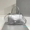 Sacs à bandoulière de mode petits fourre-tout en cuir de Crocodile femmes sacs à main shopping sacs à main portefeuille de luxe en cuir PU avec lettre