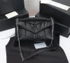 Nowy luksusowy designerka 5A torebka torebki damskie torby na ramiona oryginalna skórzana skóra to łańcuch torebki na jagnięta