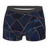 Sous-vêtements Navy Copper Geo Hommes Sous-vêtements Rétro Nodic Géométrique Boxer Shorts Culotte Nouveauté Doux Pour Homme Plus Taille