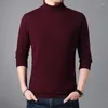 Pulls pour hommes Hommes 2023 Hommes Pull à col roulé Hiver Chaud Cachemire Pull Laine Mâle Ordinateur Pulls Tricotés