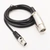 2M Length XLR 3Pin Female to Mini-XLR 3-Pin Female Audio Microphone Extension Connector Cable / 1PCS