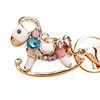 Keychains Crystal Trojan Horse Car Key Chain