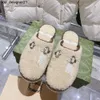 Pantofole firmate da donna robuste in tessuto memory spa sandali in shearling marchio di moda morbido fondo in gomma antiscivolo punta chiusa casa da donna da uomo slider