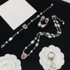 Collier pour amour, ensemble de bijoux, boucles d'oreilles et Bracelet à la mode pour femmes, longue chaîne, Supply247o