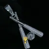 Дизайнерские ювелирные изделия Оптовая мода хип -хоп бейсбольный ожерелье летучи