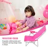 Garden Decorations 2pcs Beach Lounge Chairs Chair Miniature Po Props Single Sofa Furniture For Dolls House Room Bed