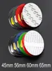 4 pezzi 45mm 56mm 60mm 65mm Car Wheel Centro Copri tappo Decal adesivi Car Styling Logo Emblem7614322