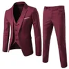 2 pièces costume de marié formel Blazer pantalon ensemble couleur unie simple boutonnage mâle Style coréen veste veste pour homme pantalon hommes costume 22042206j
