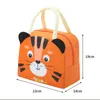 Diaper Bags Lunch Bag Cartoon Animal Stereo 3D Storage For Children Outdoor Picnic Box Hangbag Insulation Waterproof Kids Tote 231007