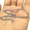 AKOLION 40cm 45cm 50cm Stainless Steel DIY Necklace Chain 2mm thickness Chain Cable Chains Necklace 50pcs lot224D