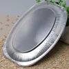 Disposable Dinnerware 20pcs Oval Serving Plates Aluminium Foil Tray Dishes Tableware For Catering BBQ Banquet Parties (Random