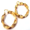 Huge Heavy Big ed 14K Yellow Real solid Gold Filled Womens Hoop Earrings supply the first class after-s ser266n