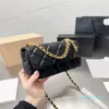 Summer Gold Square Fat Man Handbag Exquisite Elegant and Unique Designer Bag Metal Double Chain Unique Crossbody Bag Women's Bag