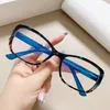 Sonnenbrille Mode Computer Anti Blaues Licht Gläser Männer Frauen Klare Optische Spektakel Luxus Kleine Rahmen Myopie Rezept -2,5