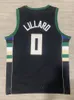 Mens 0 Damian Lillard camisetas de baloncesto verde blanco 75th City Jersey negro camisas cosidas S-XXL