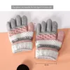 Mitaines pour enfants 1 paires d'hiver gants de bébé chauds mignon rayé doigt fendu maternelle garçons filles enfants tricotés pour 3 8 ans 231007