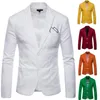 Nouvelle veste de costume de blazer pour hommes minces hommes décontractés Blazer Flax Slim Angleterre Blaser Masculino Veste mâle Men257g